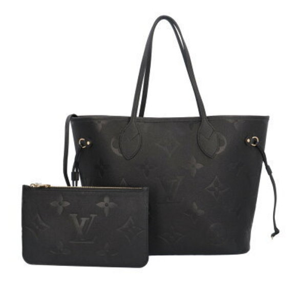 Louis Vuitton Neverfull Empreinte Tote Bag Black - Picture 1 of 8